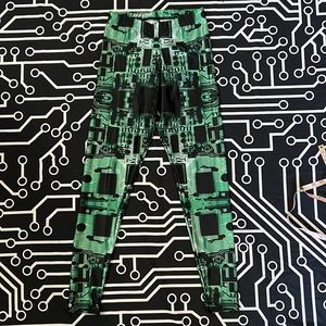 Black Milk circuit board leggings cybergoth cyberpunk Y2K rave